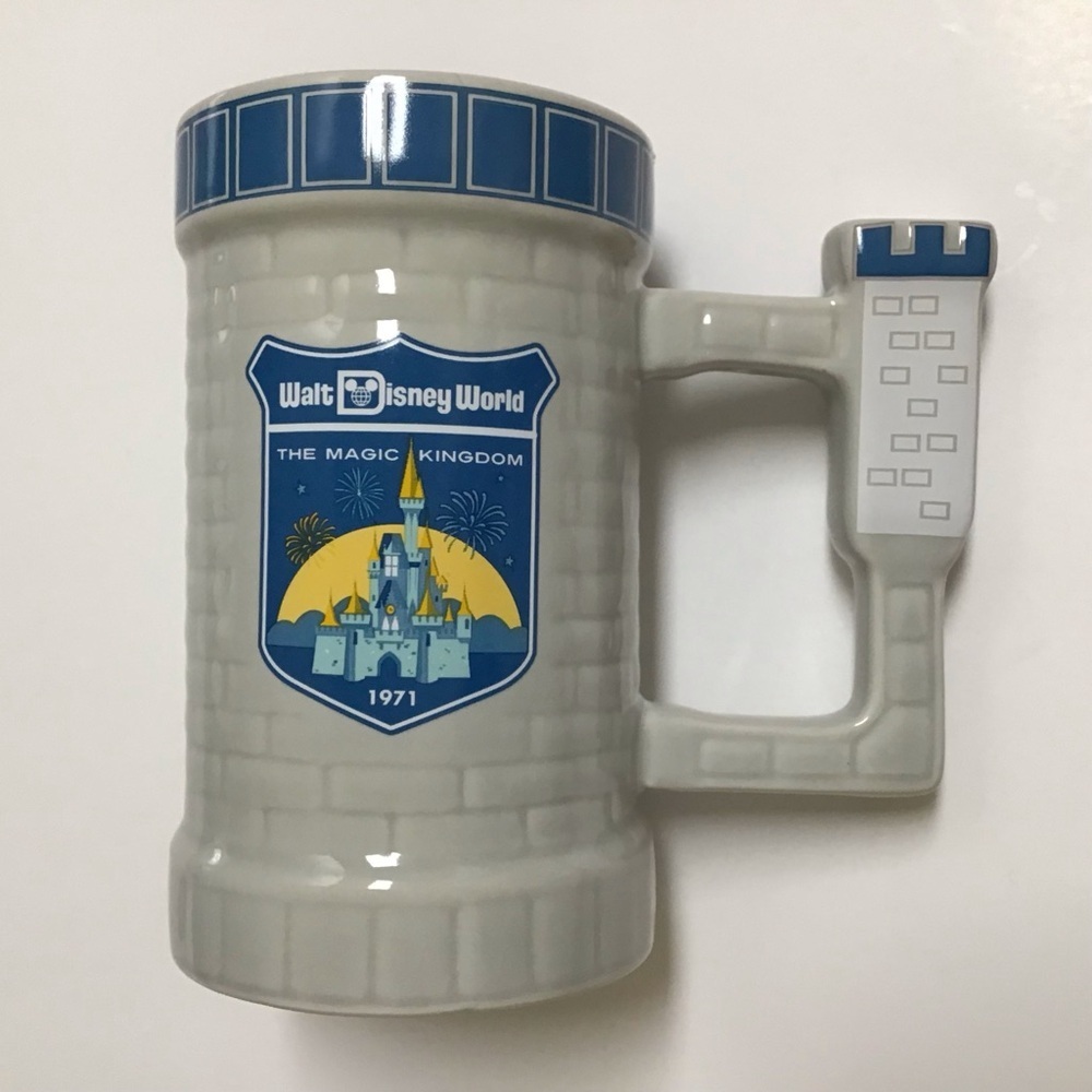 Disney Cinderella Castle BIG Coffee Mug 1971 Ceramic The Magic Kingdom FL NEW